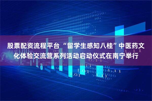 股票配资流程平台 “留学生感知八桂”中医药文化体验交流营系列活动启动仪式在南宁举行