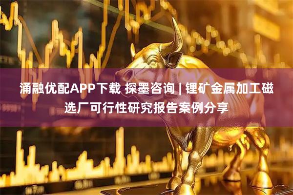 涌融优配APP下载 探墨咨询 | 锂矿金属加工磁选厂可行性研究报告案例分享